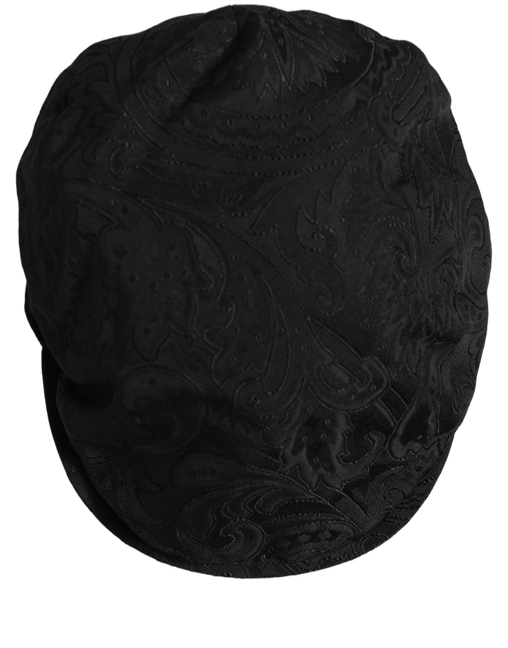 Men Black Floral Jacquard Newsboy Capello Hat
