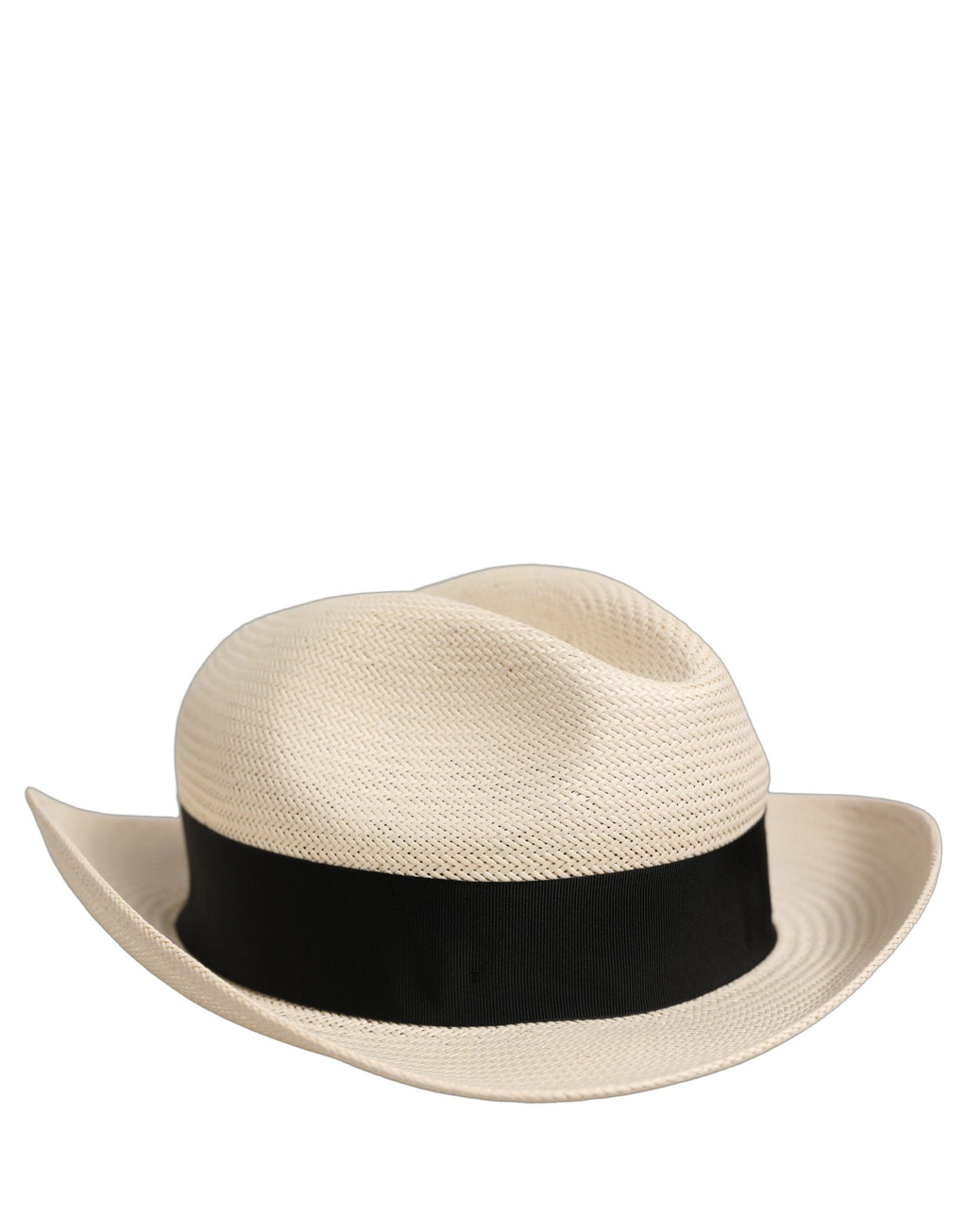Men White Paper Straw Fedora Panama Capello Hat