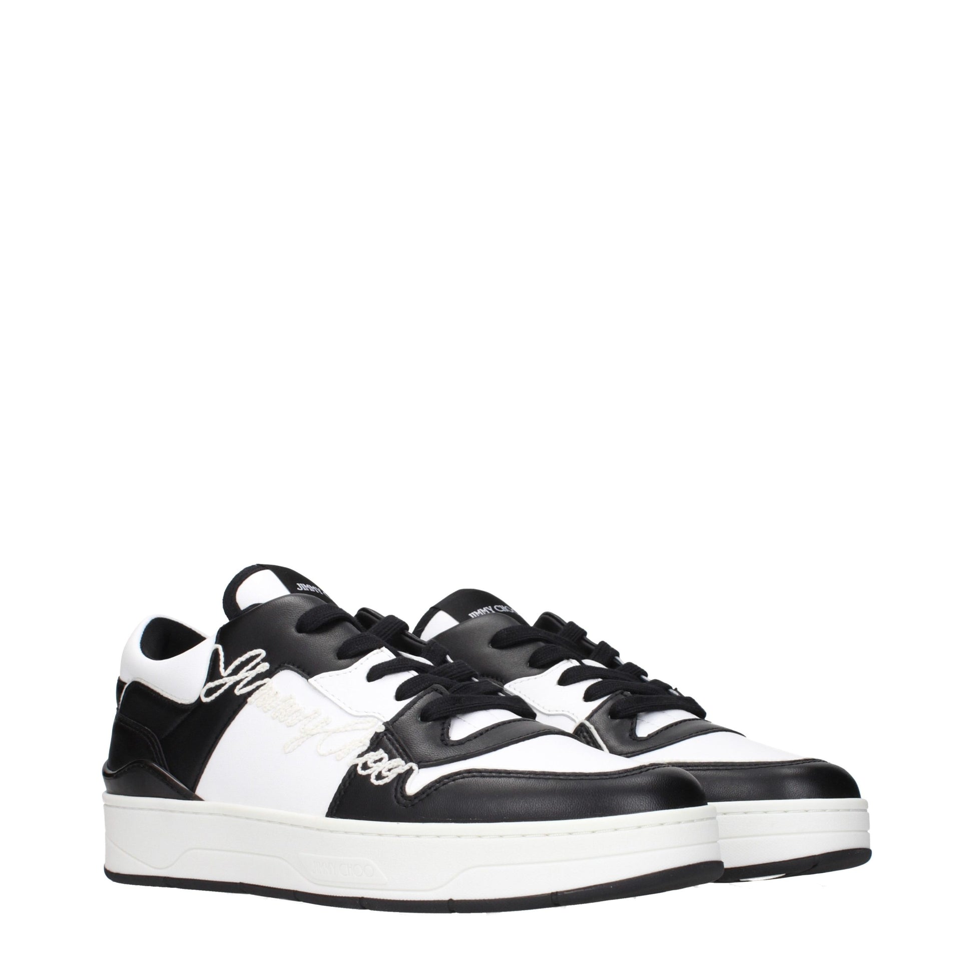 Black Leather Sneakers