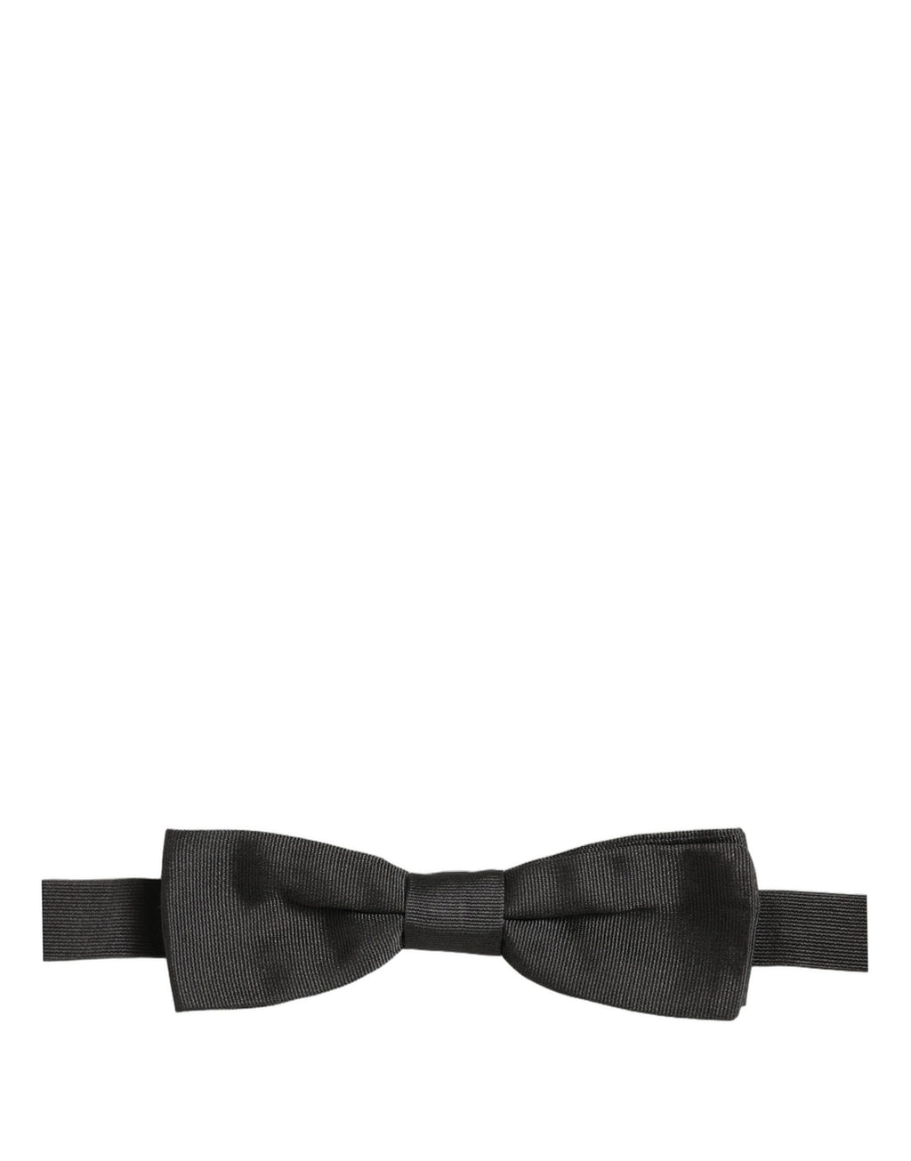 Men Black 100% Cotton Adjustable Neck Papillon Bow Tie