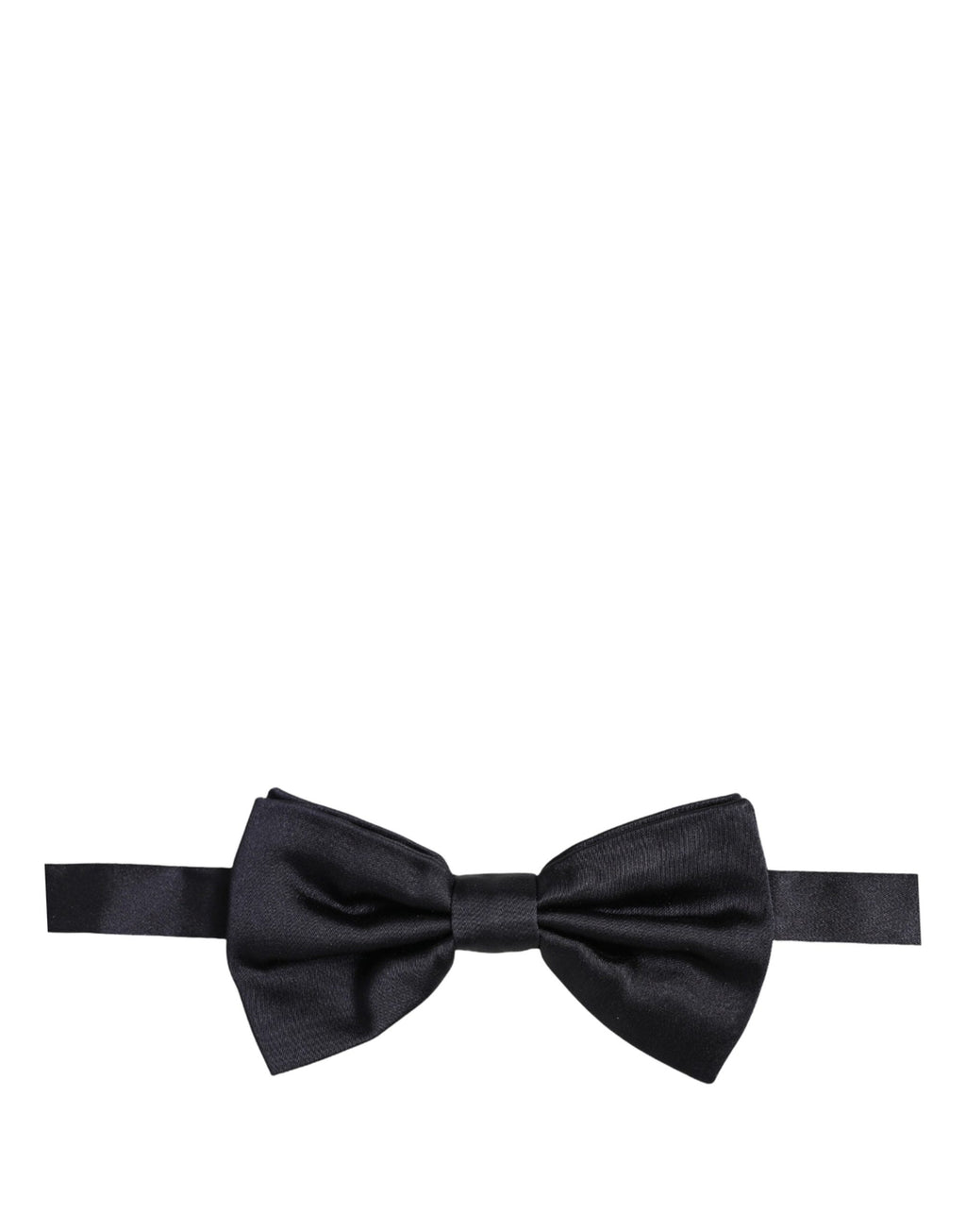 Men Black 100% Silk Adjustable Neck Papillon Bow Tie
