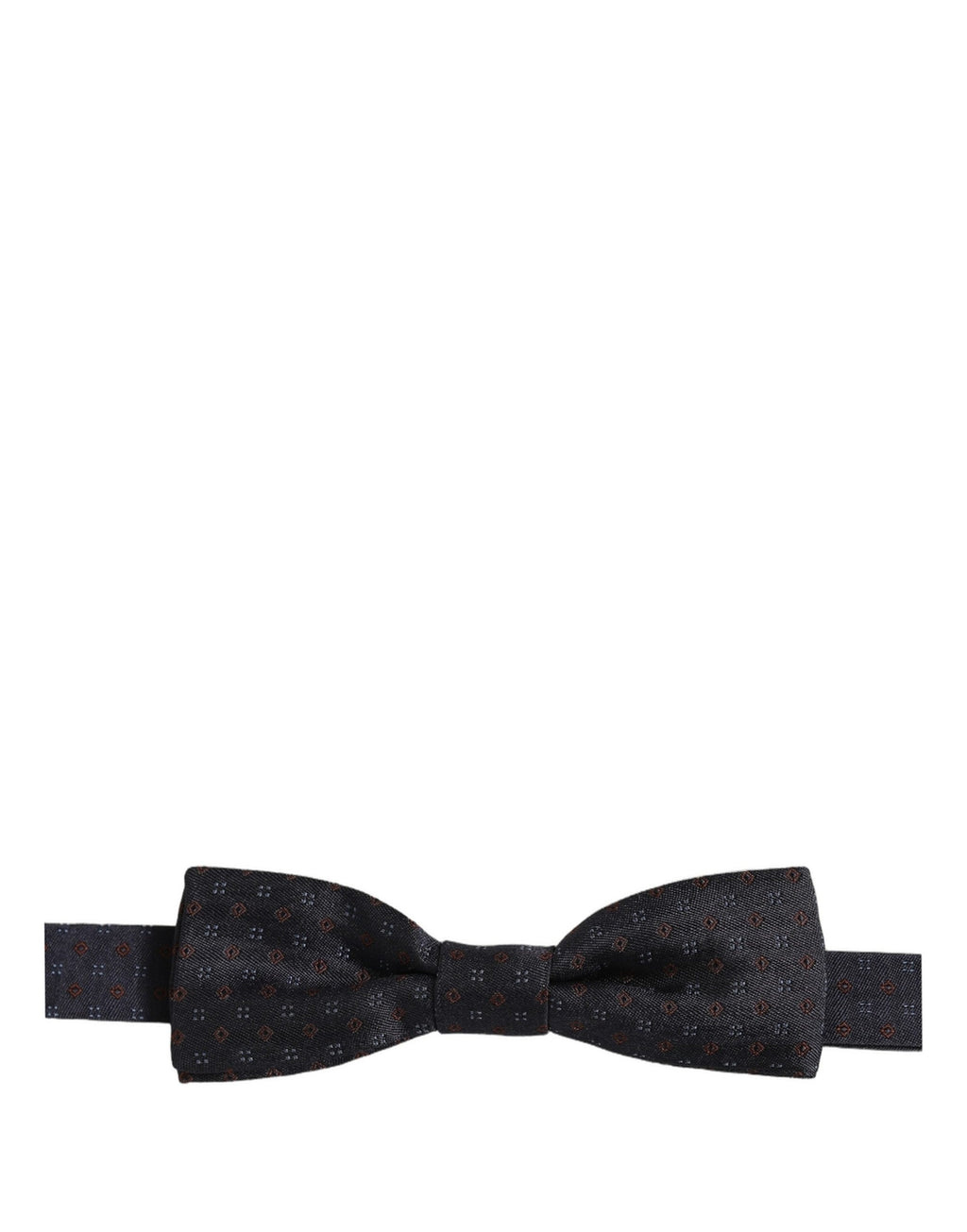Black Diamond Pattern Adjustable Neck Papillon Bow Tie