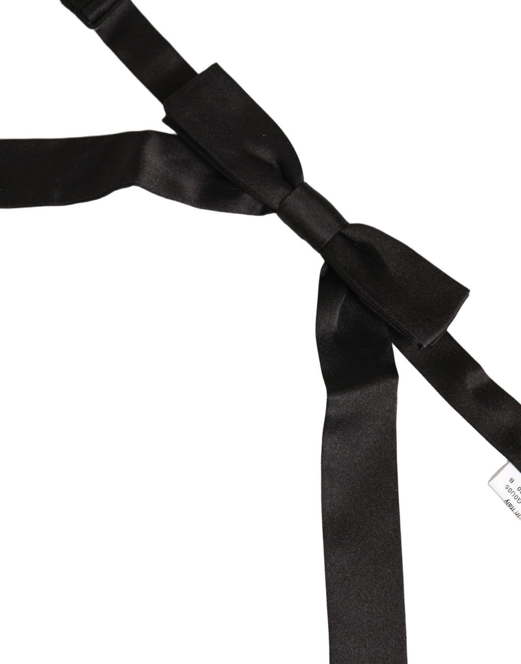 Men Black 100% SIlk Adjustable Neck Papillon Bow Tie