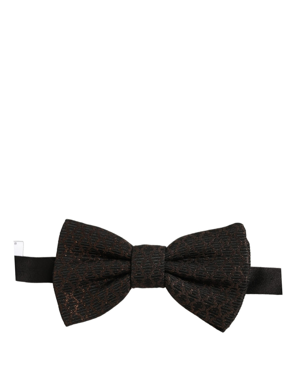 Men Brown 100% Silk Adjustable Neck Papillon Bow Tie