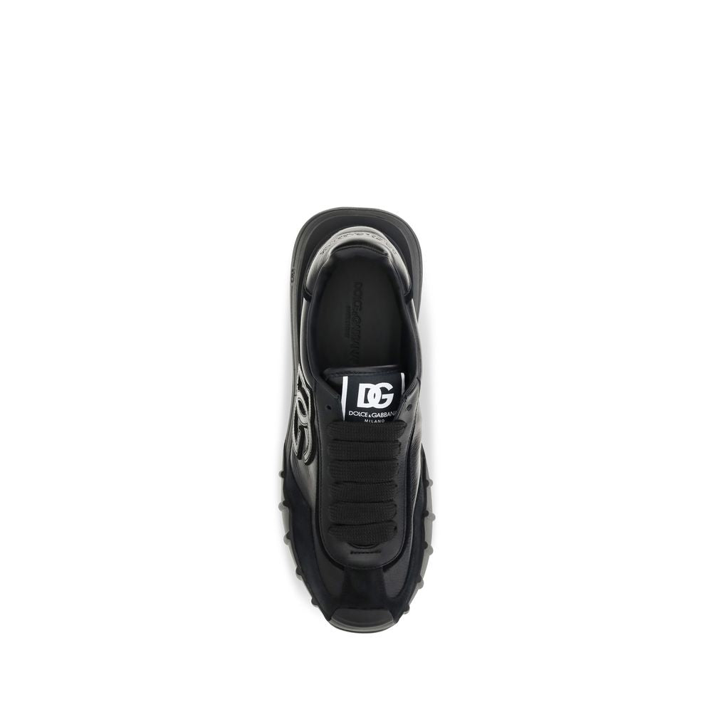 Black Calf Leather Bos Taurus Athletic Sneakers