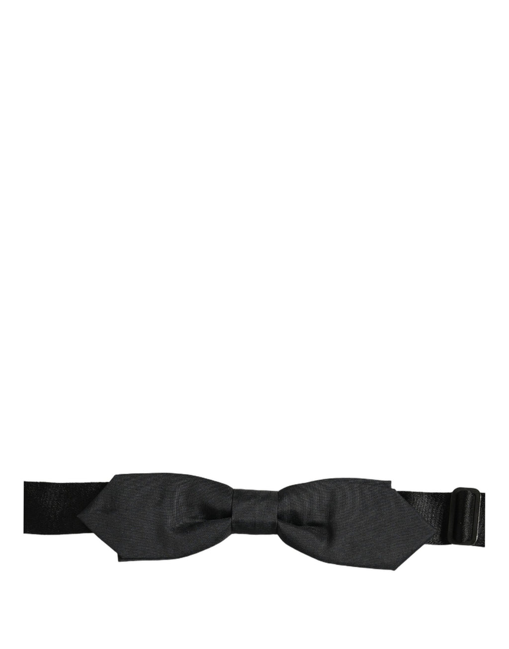Men Black Polyester Adjustable Neck Papillon Bow Tie