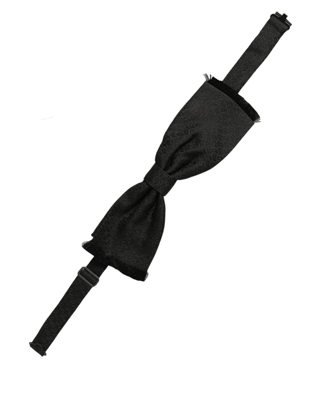 Men Black 100% SIlk Adjustable Neck Papillon Bow Tie