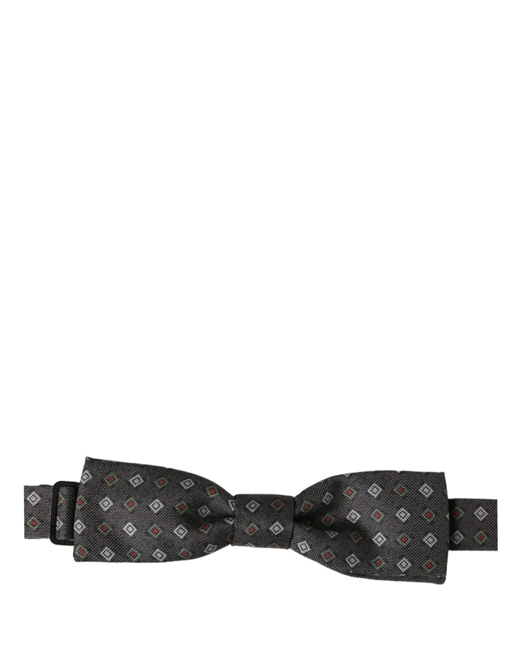 Men Dark Gray Geometric Adjustable Bow Tie
