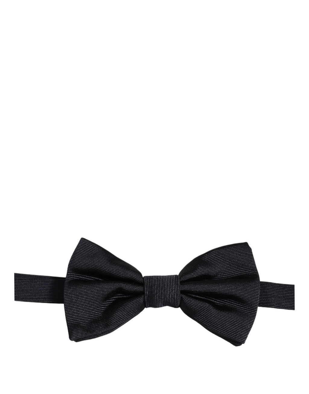 Men Dark Blue 100% Silk Adjustable Neck Papillon Bow Tie