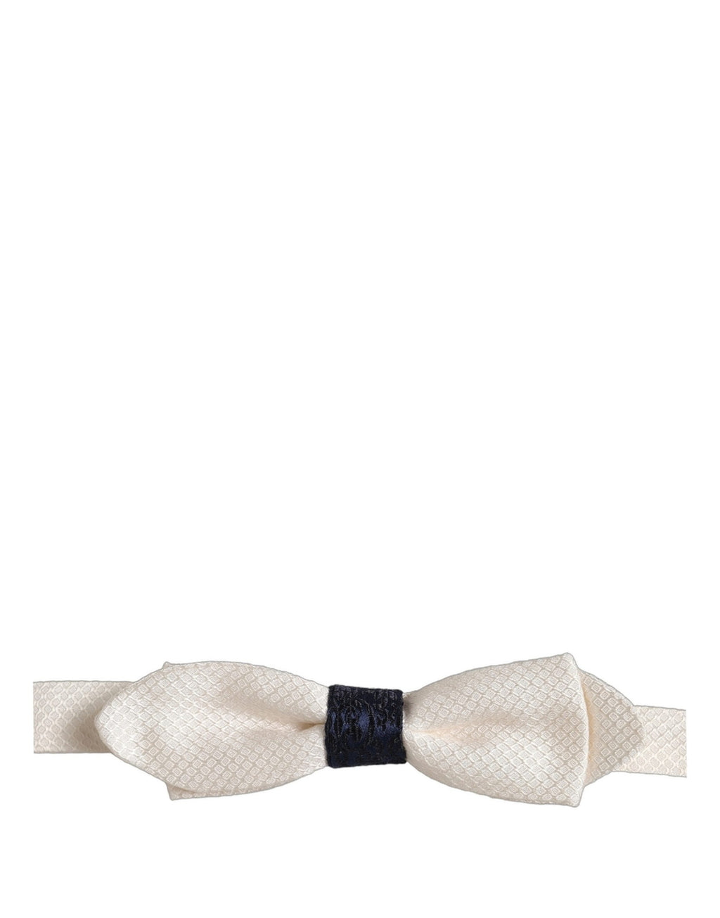 Men White 100% Silk Adjustable Neck Papillon Bow Tie