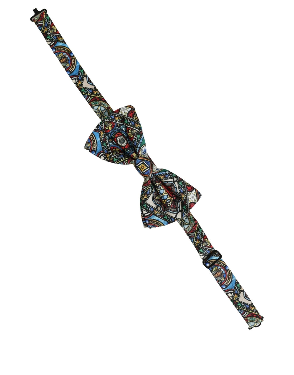 Men Multicolor Sicilian Adjustable Neck Papillon Bow Tie