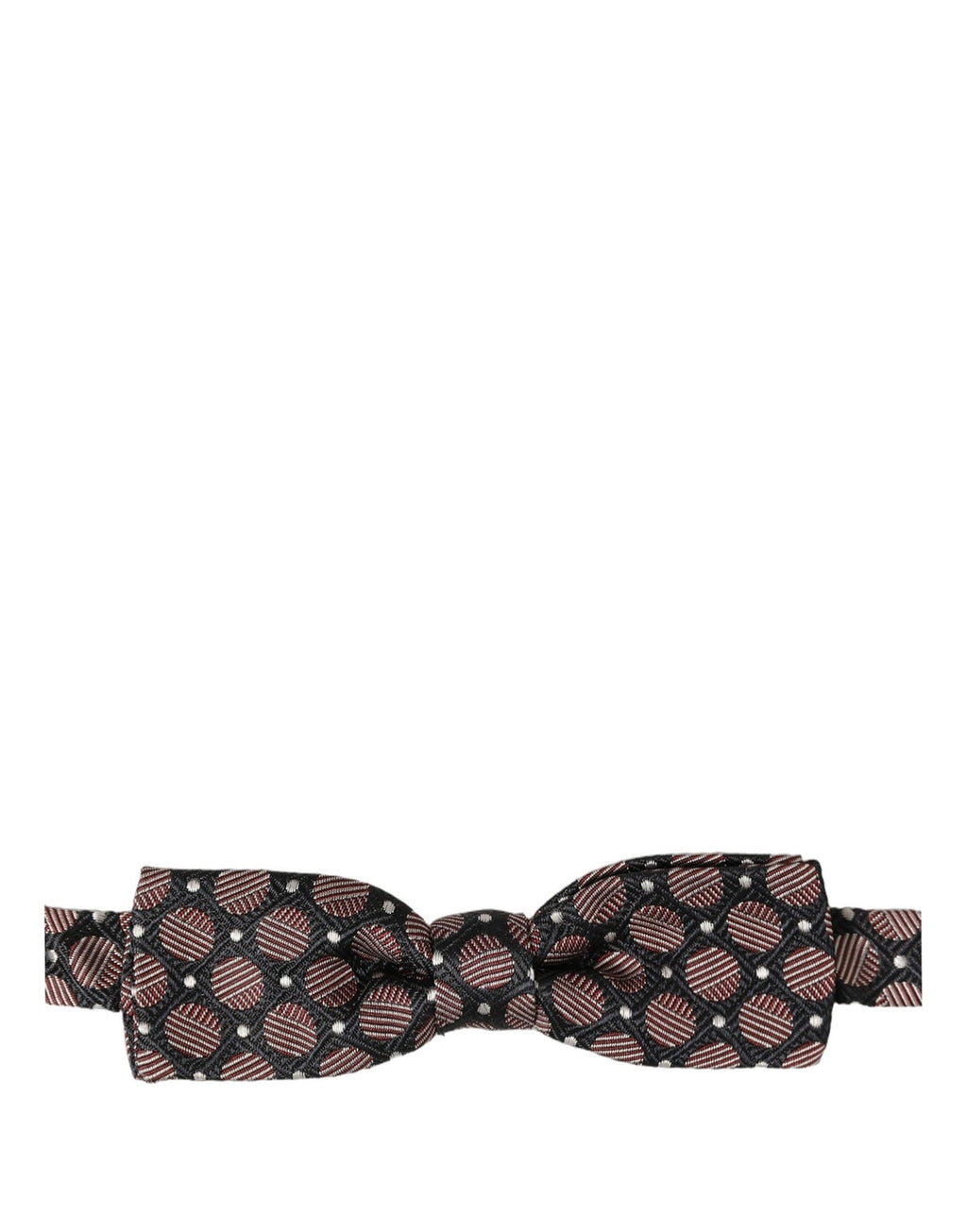 Multicolor Geometric Silk Adjustable Neck Papillon Bow Tie