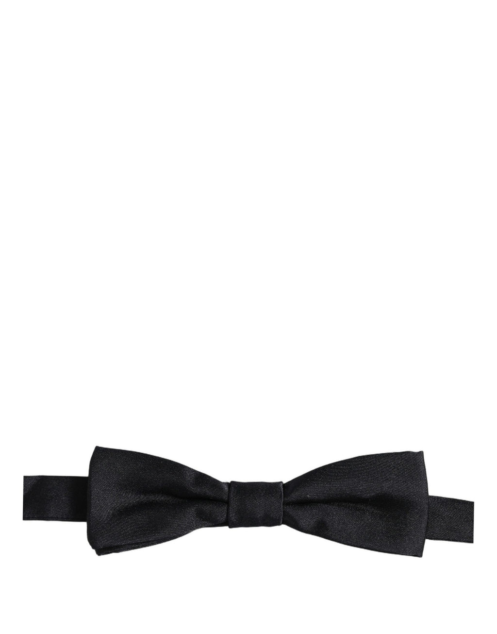 Men Black 100% Silk Adjustable Neck Papillon Bow Tie