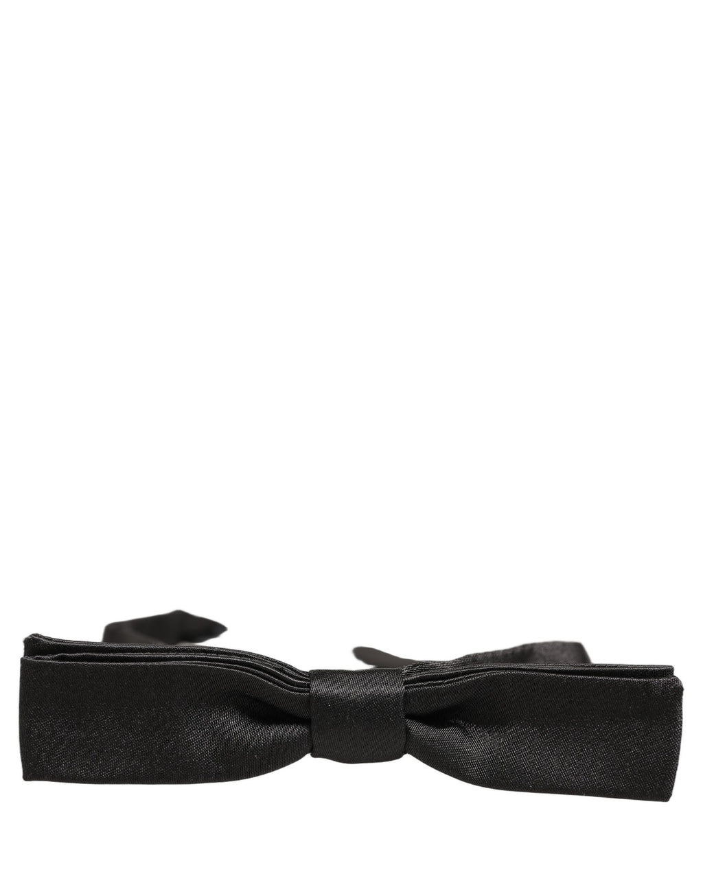 Men Black 100% Silk Adjustable Neck Papillon Bow Tie