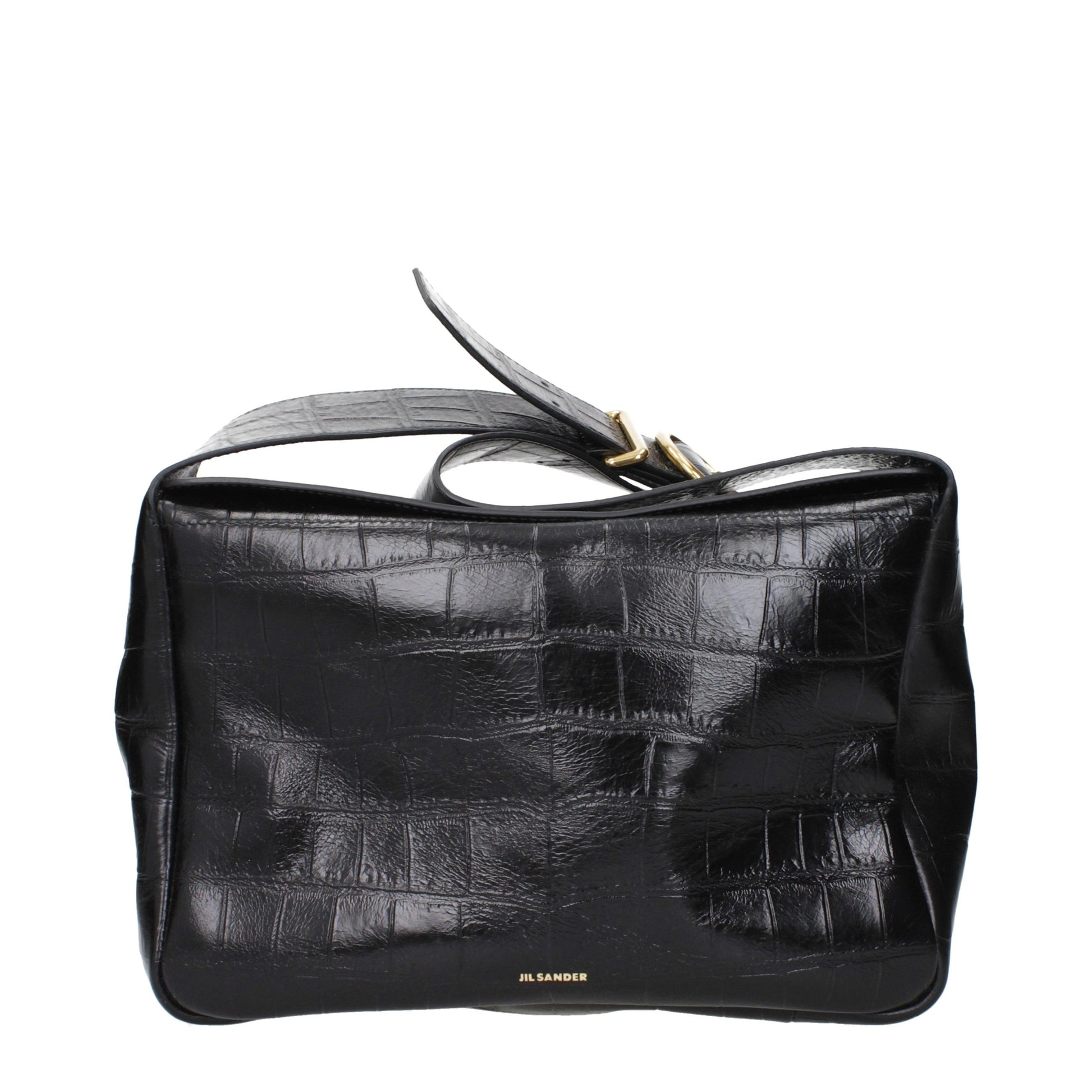 Black Leather Crossbody Bag