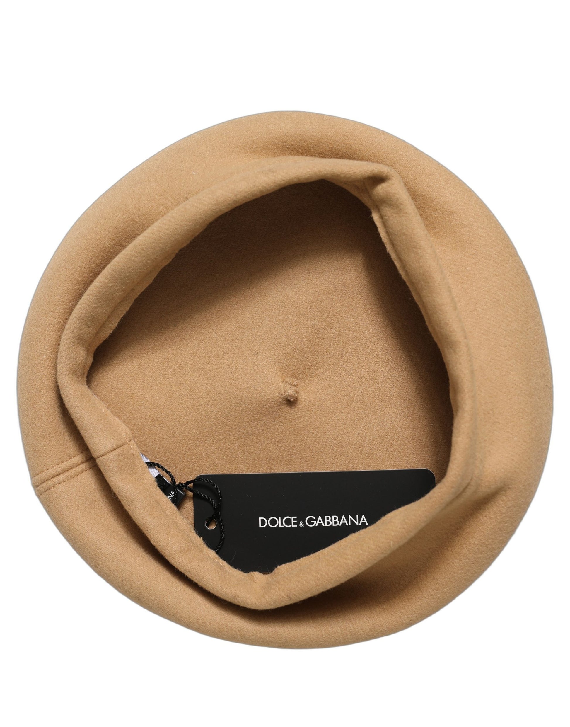 Beige Wool French Style Beret Capello Hat