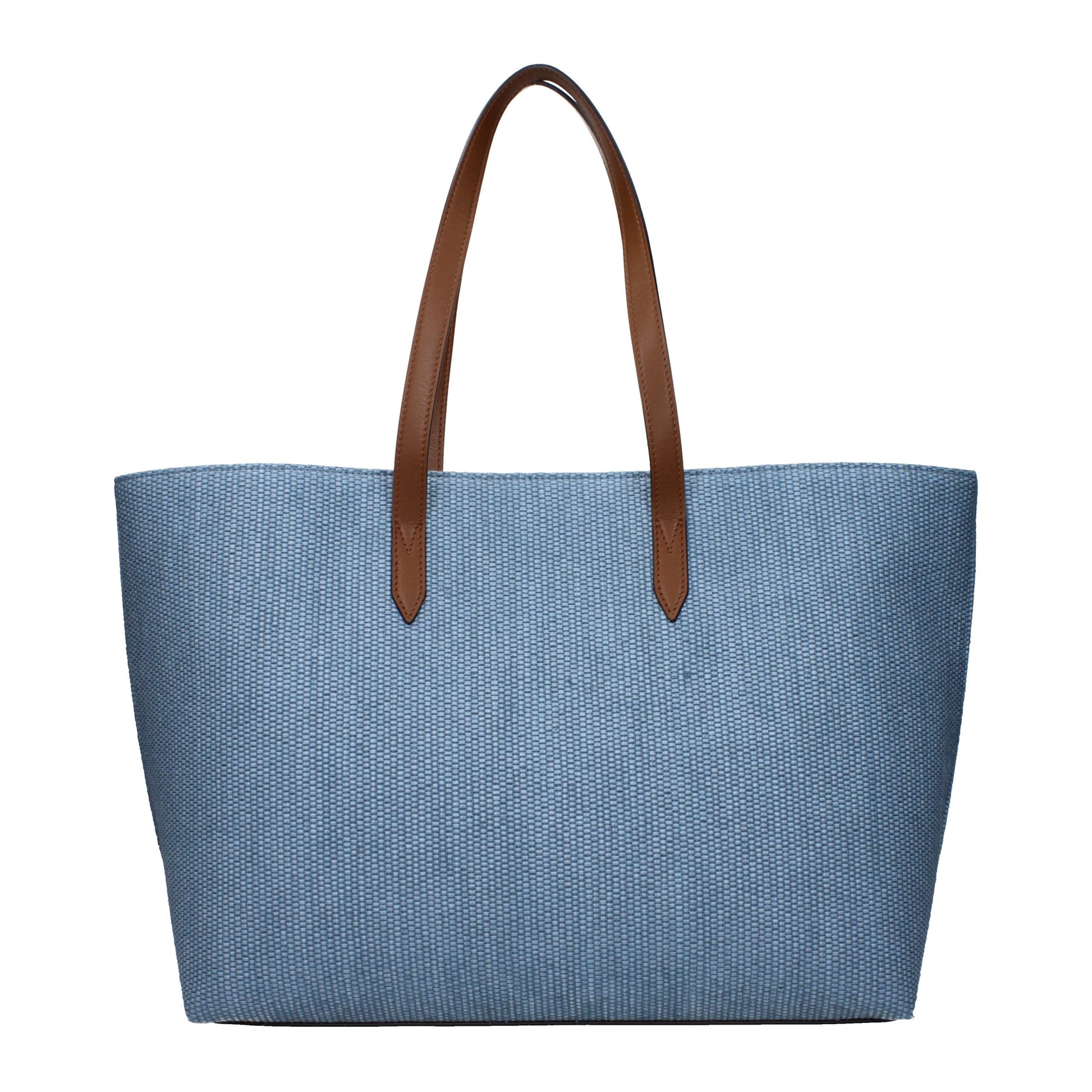 Light Blue Fabric Shoulder Bag