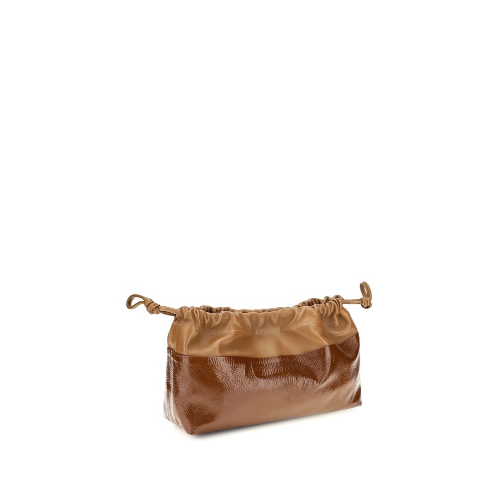Bicolor Calf Leather Bos Taurus Clutch Bag