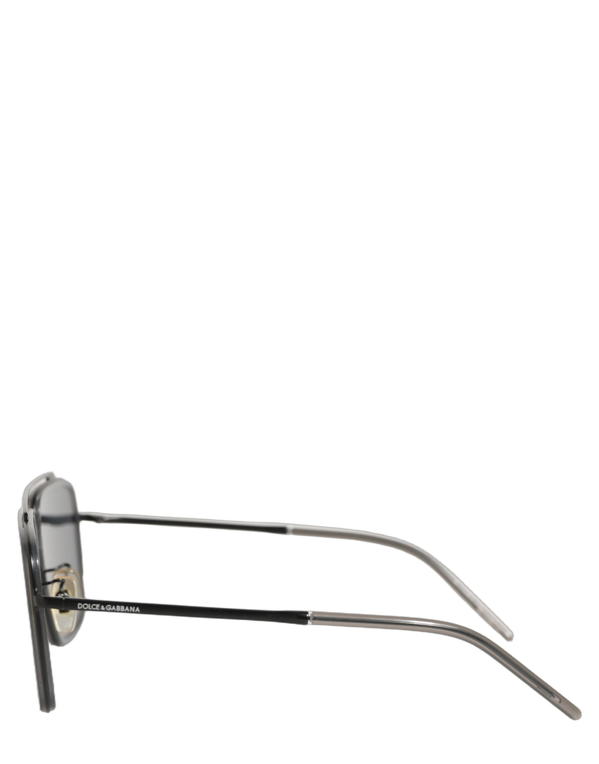Women DG2262 Black Metal Square Frame Eyewear Sunglasses