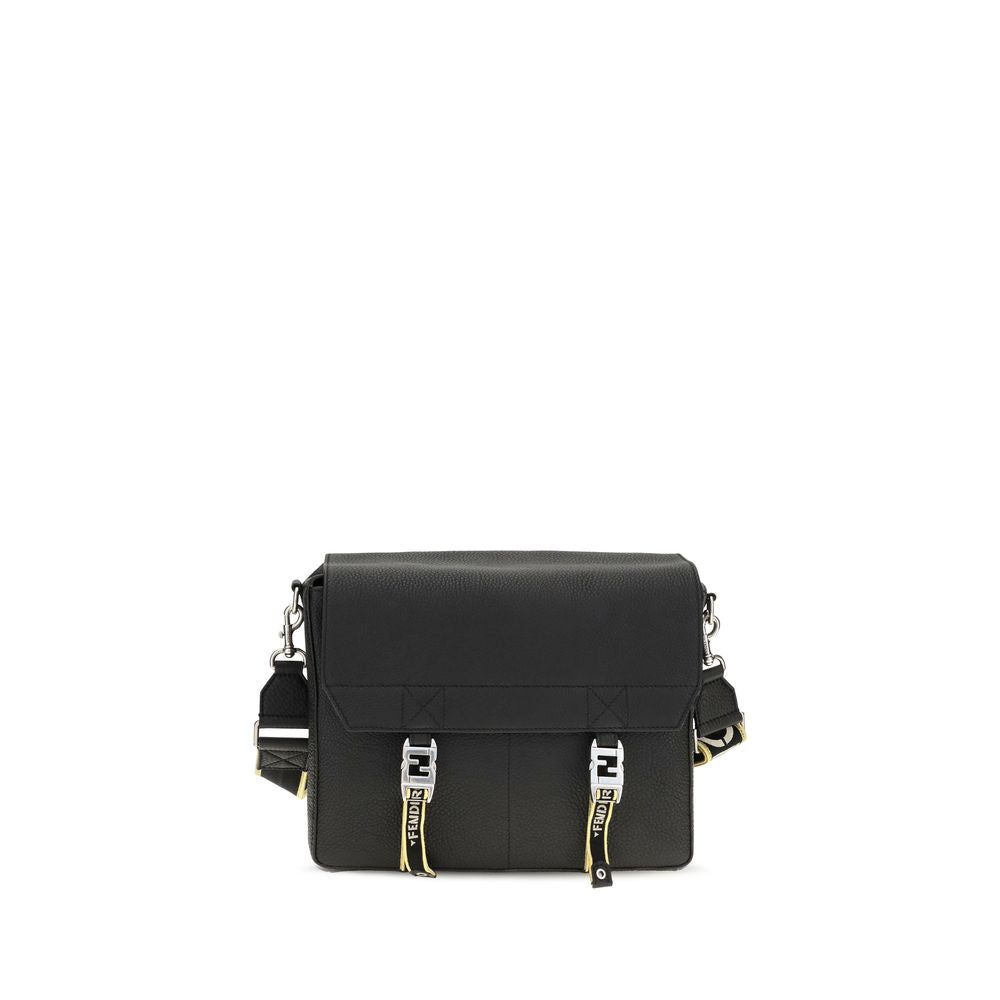 Black Calf Leather Bos Taurus Shoulder Bag