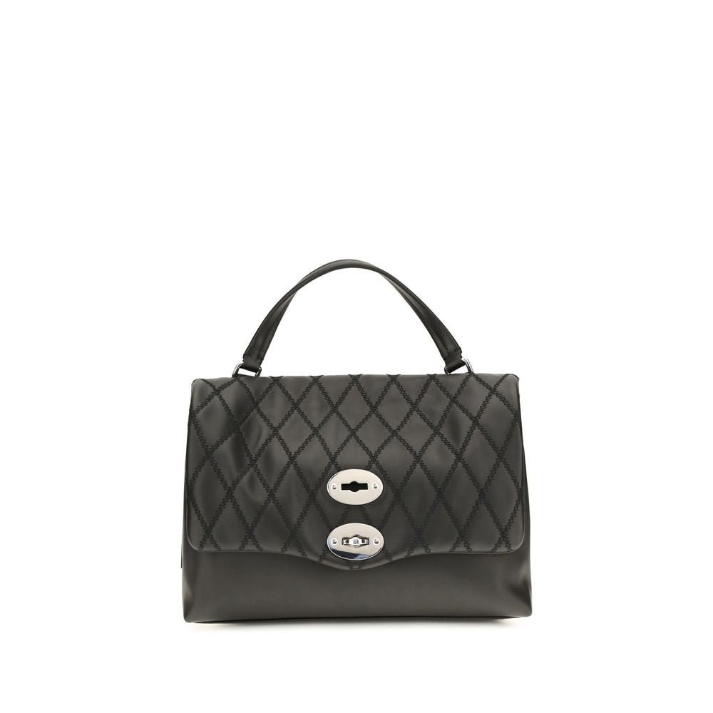 Black Calf Leather Bos Taurus Handbag