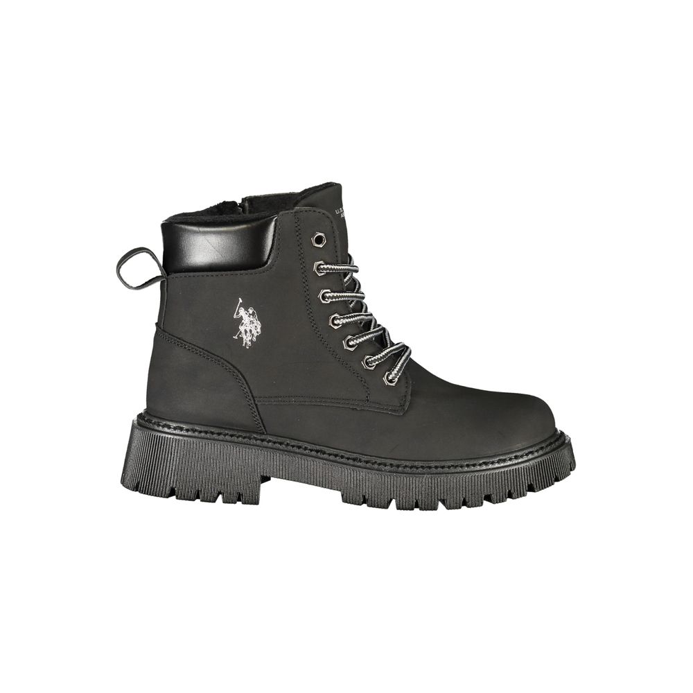 Black Polyurethane Women's Boot