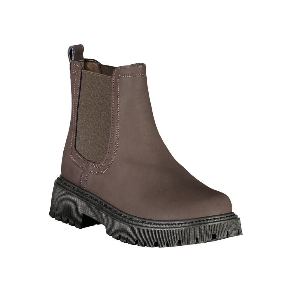 Brown Polyurethane Women's Boot