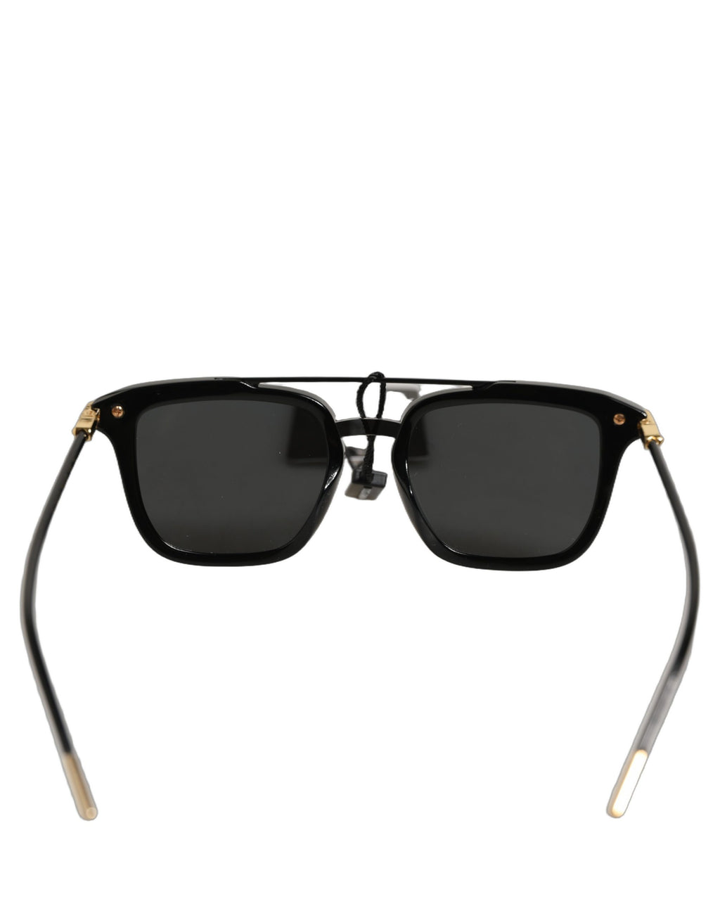 Black DG4327F Double Bridge Square Frame Sunglasses