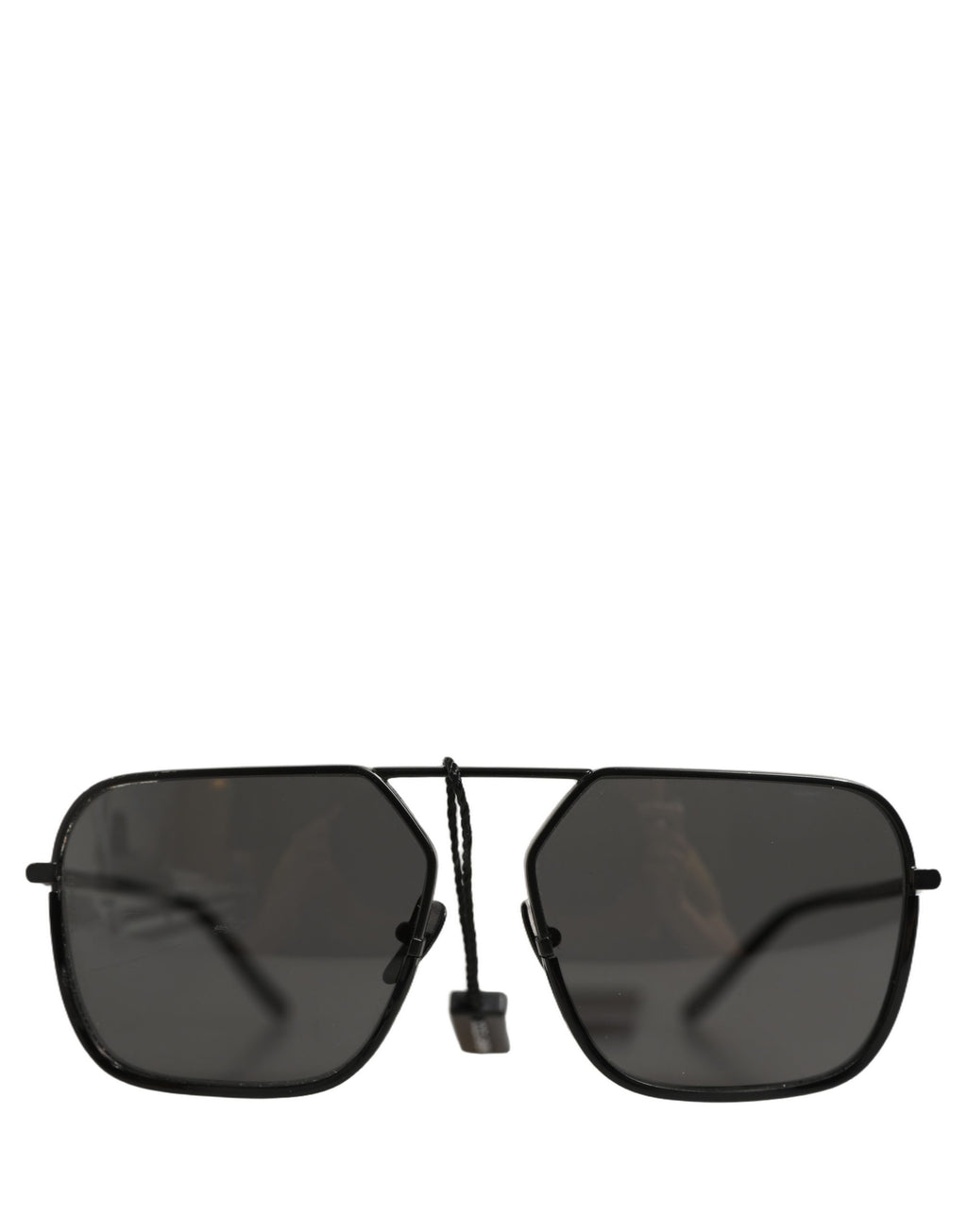 Black DG2193J Rectangular Metal Frame Eyewear Sunglasses