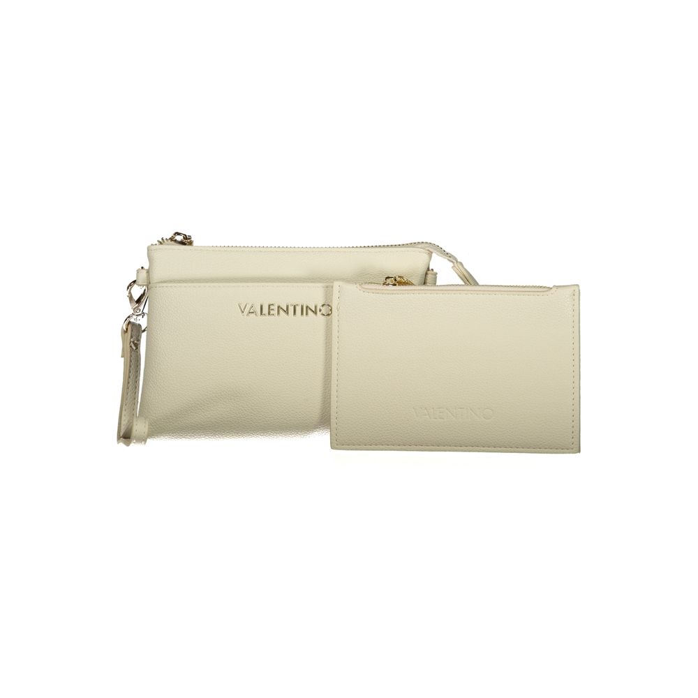 Beige Polyurethane Women's Wallet