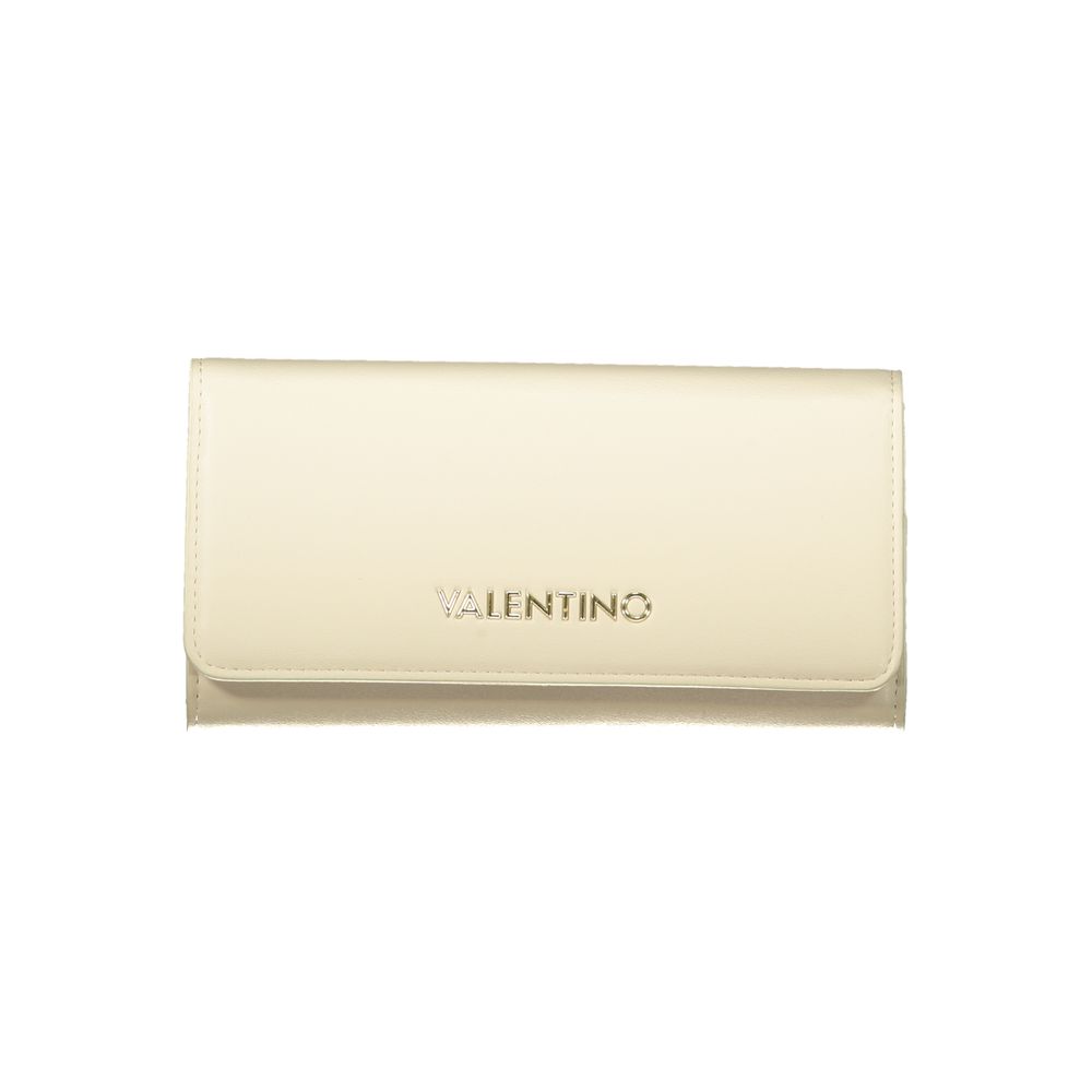 Beige Polyurethane Womens Wallet