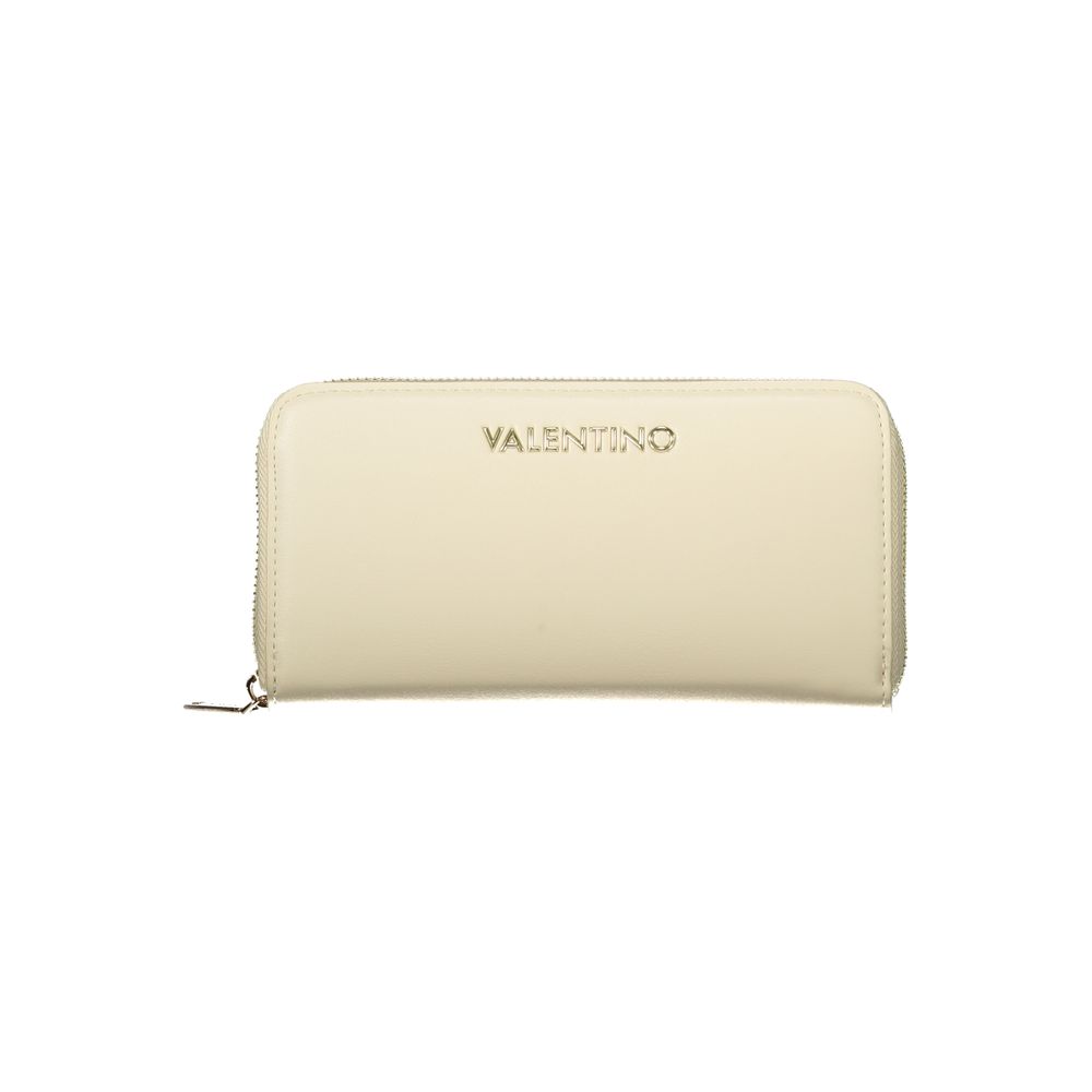 Beige Polyurethane Women Wallet