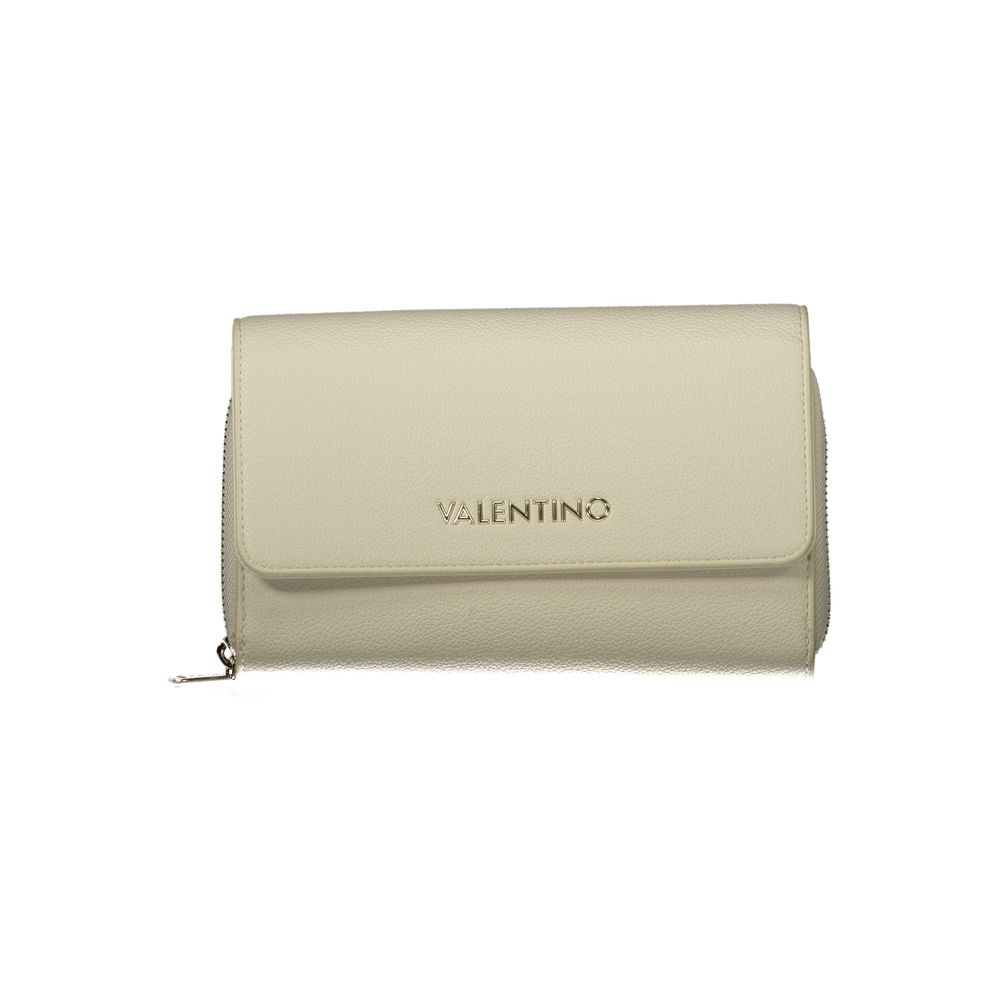 Beige Polyurethane Women Wallet