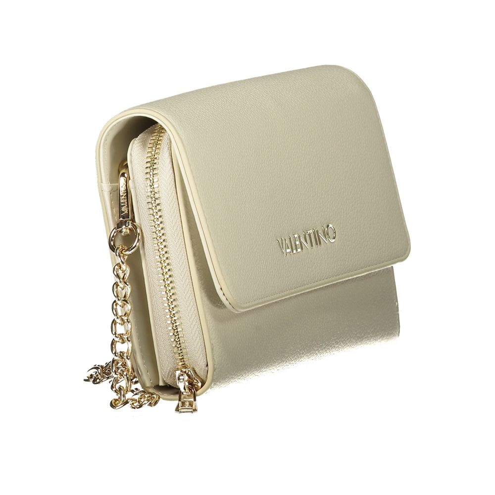 Beige Polyurethane Women Wallet