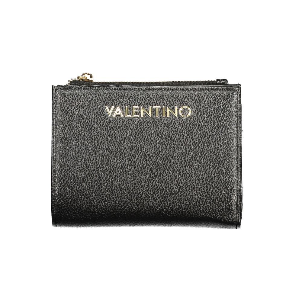 Black Polyurethane Womens Wallet