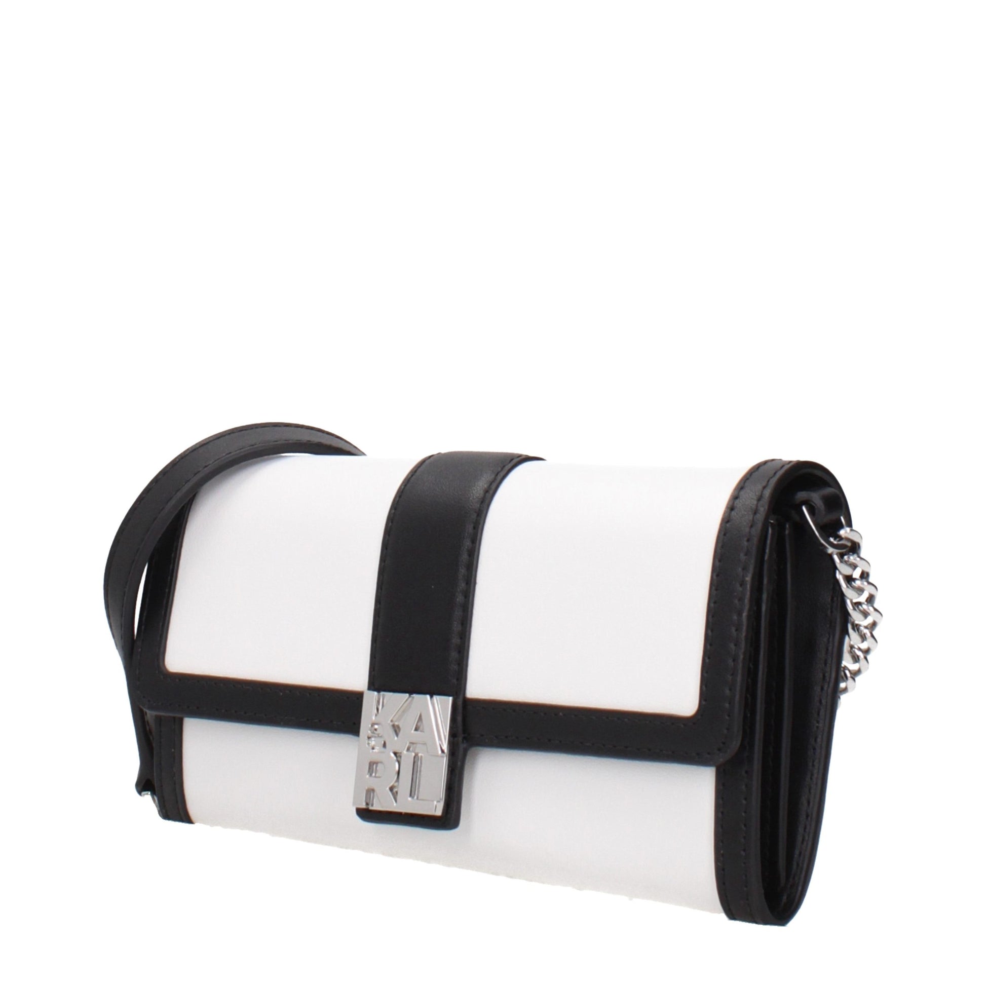 White Leather Clutch Bag