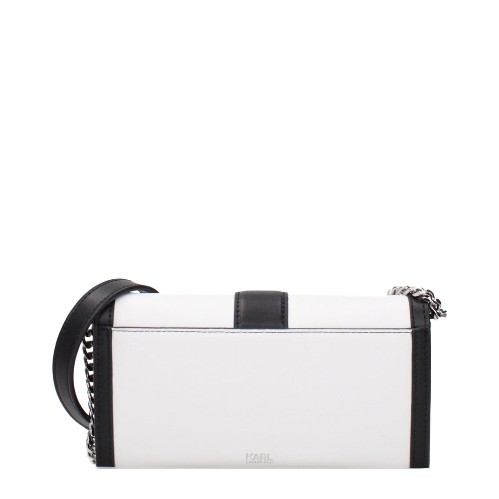 White Leather Clutch Bag