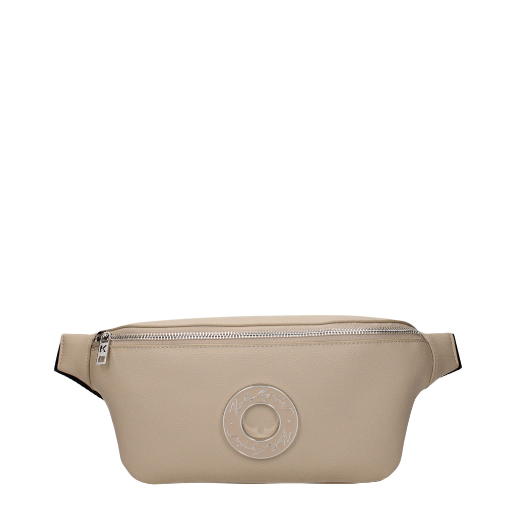 Beige Leather Backpack