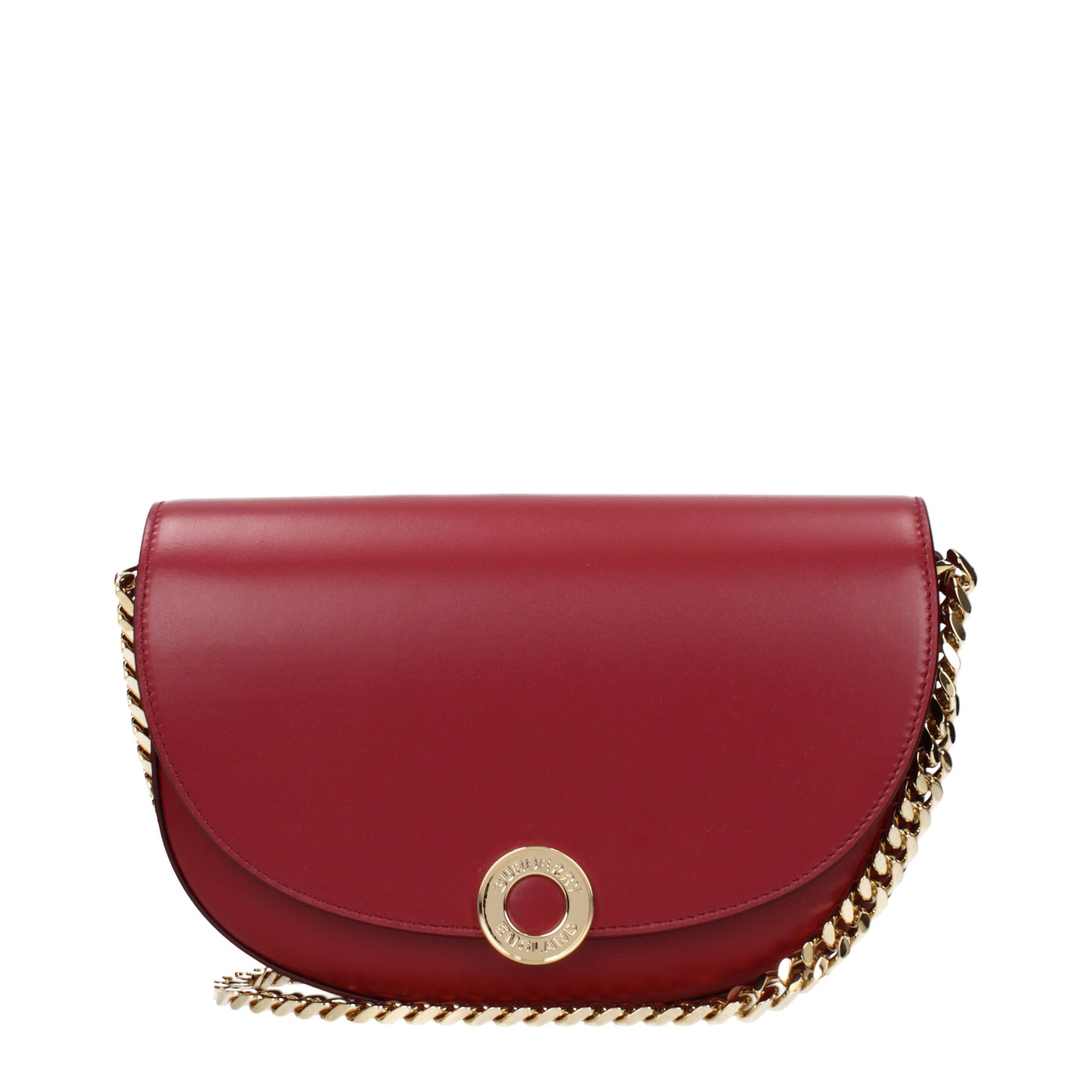 Red Leather Shoulder Bag
