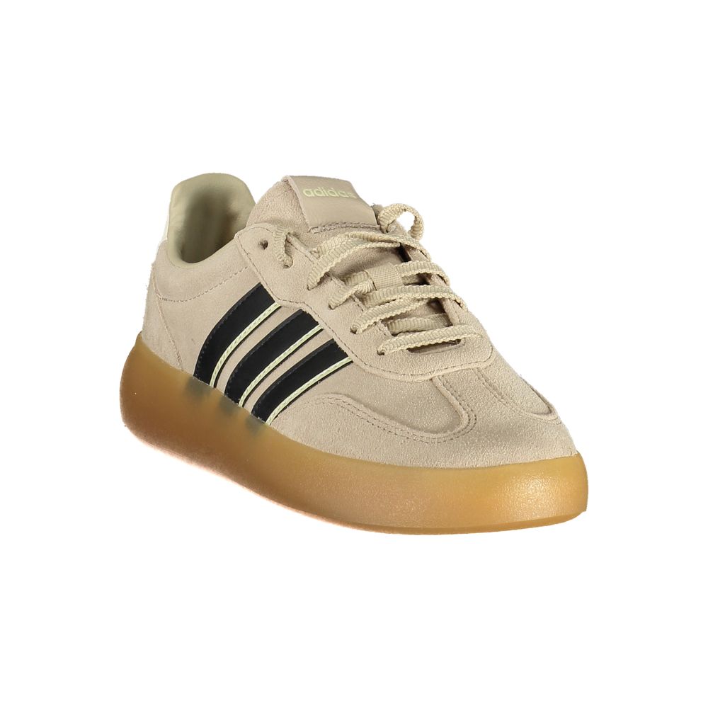 Beige Polyester Athletic Sneakers