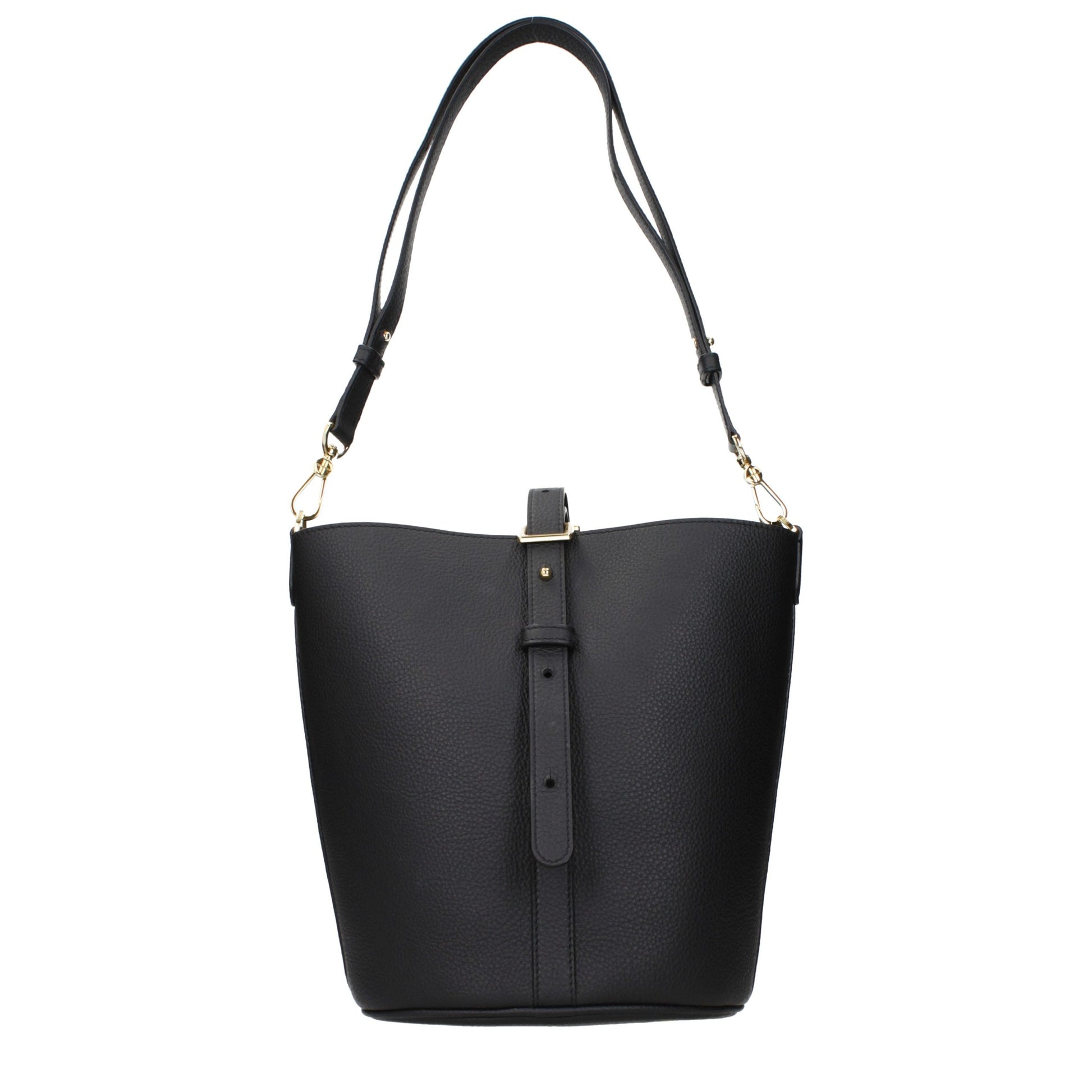 Black Leather Crossbody Bag