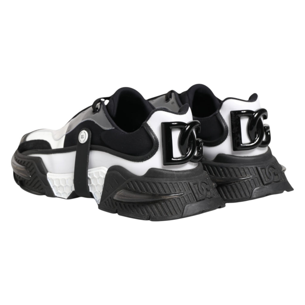 White Black Logo Airmaster Sneakers Shoes