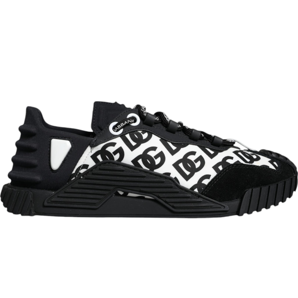 Black Logo Lace Up Low Top NS1 Sneakers Shoes