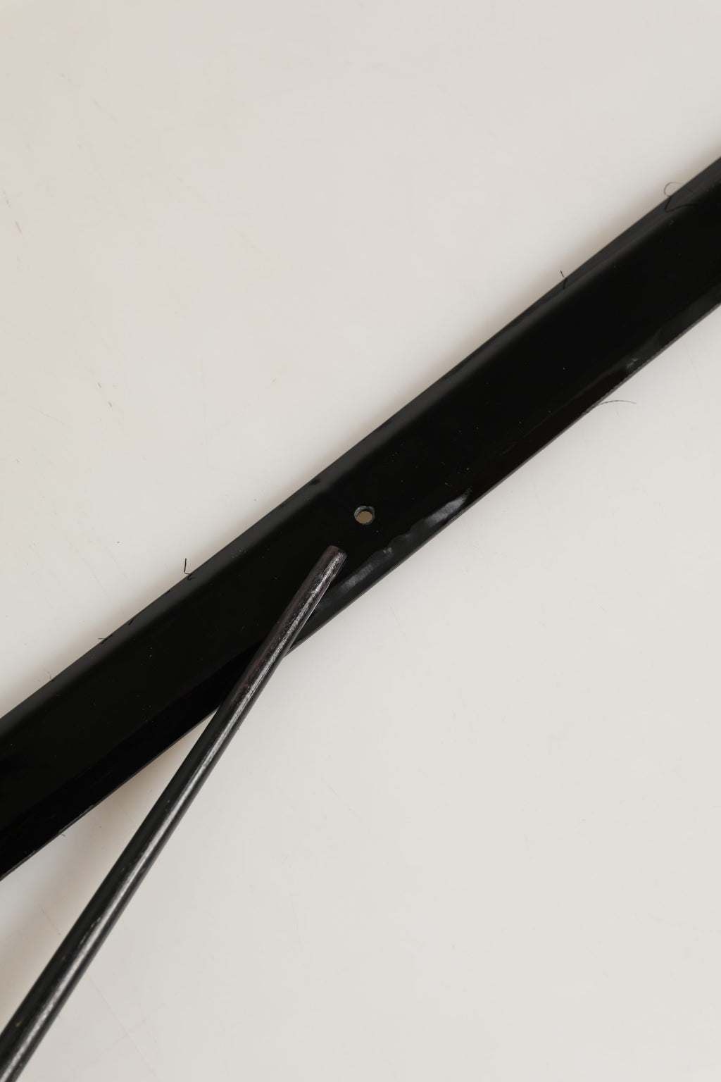 Black Classic Leather Silver Tone Buckle Belt