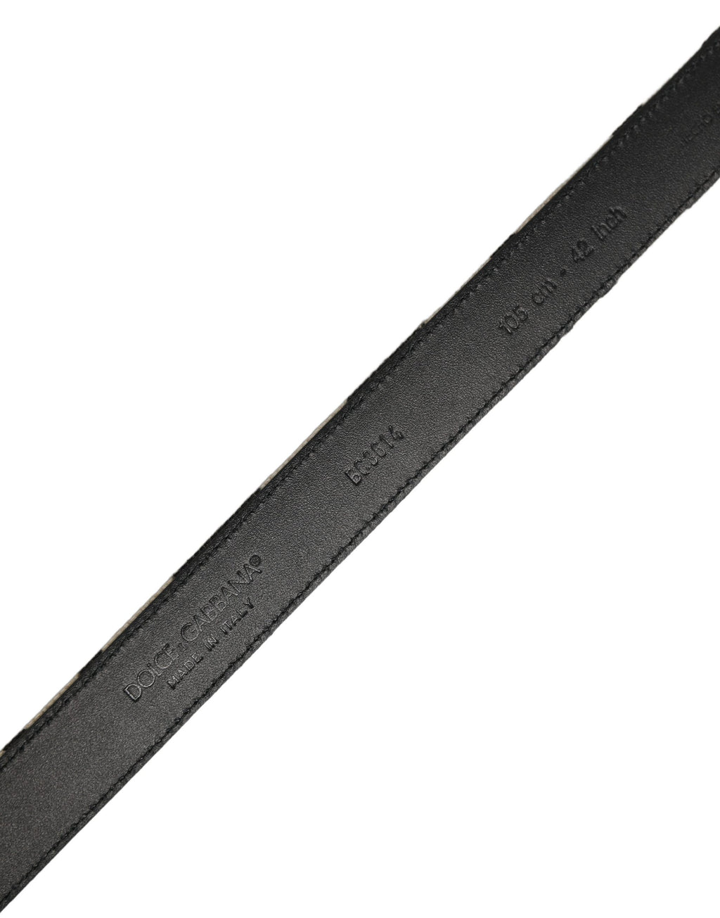 Black Ivory Silver Tone Metal Buckle Belt