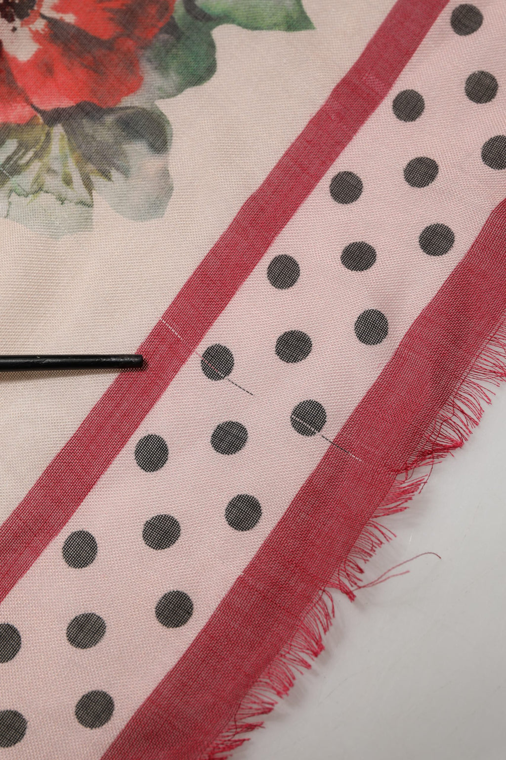 Multicolor Floral Fringed Stole Scarf