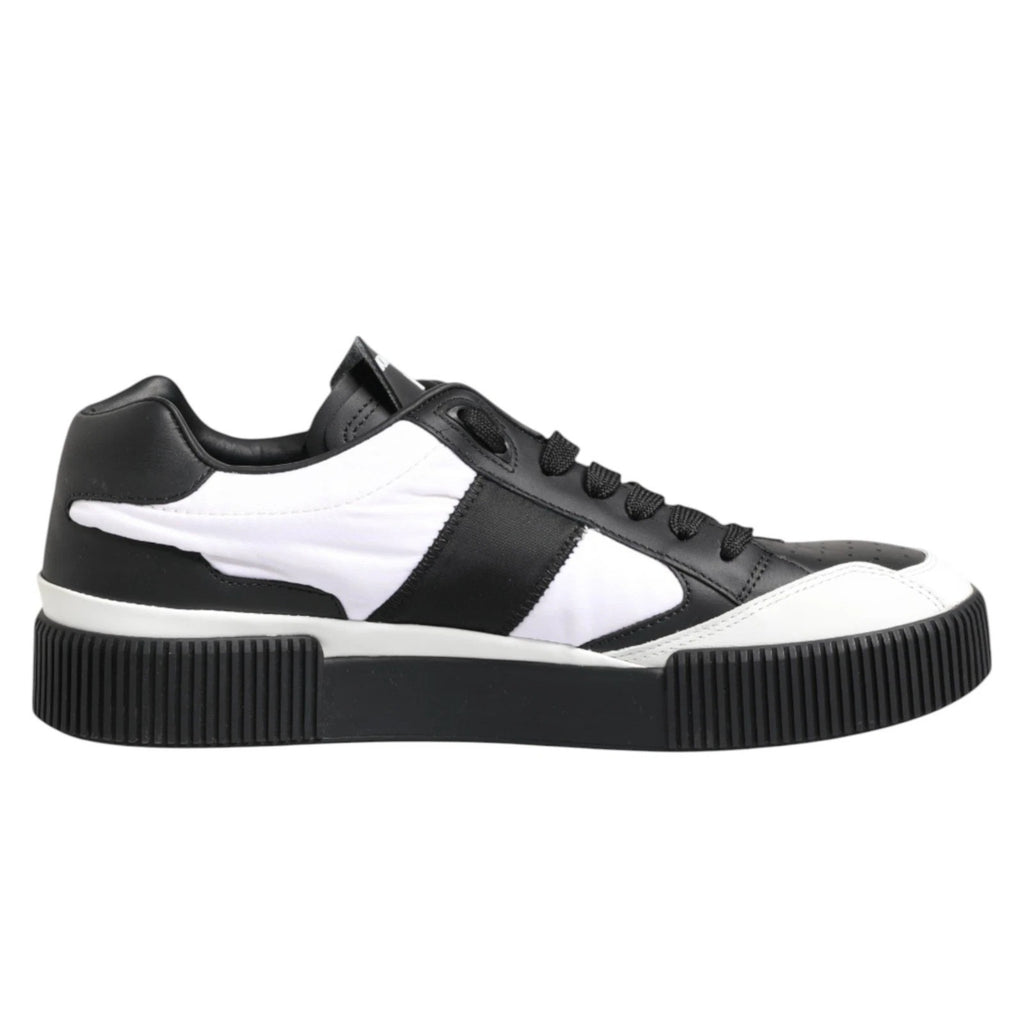Black White MIAMI Low Top Men Sneakers Shoes