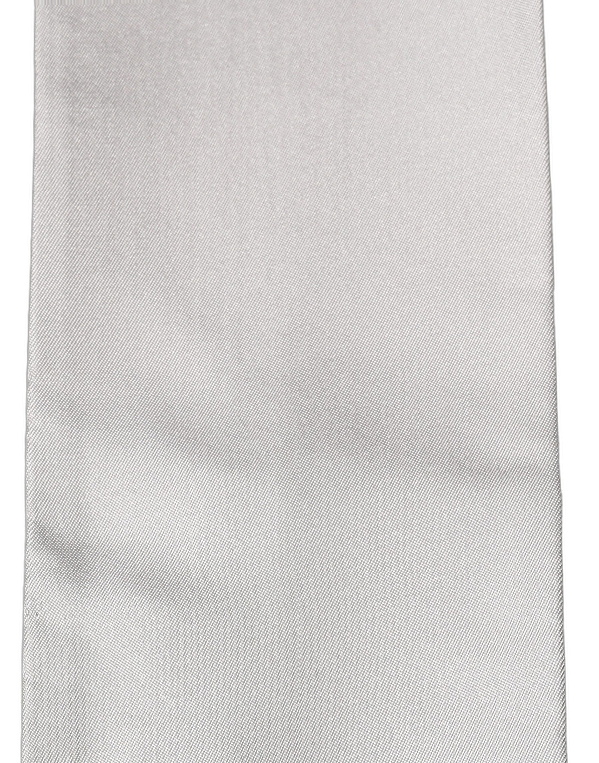 Light Gray Satin Silk Fringed Lace Stole Scarf