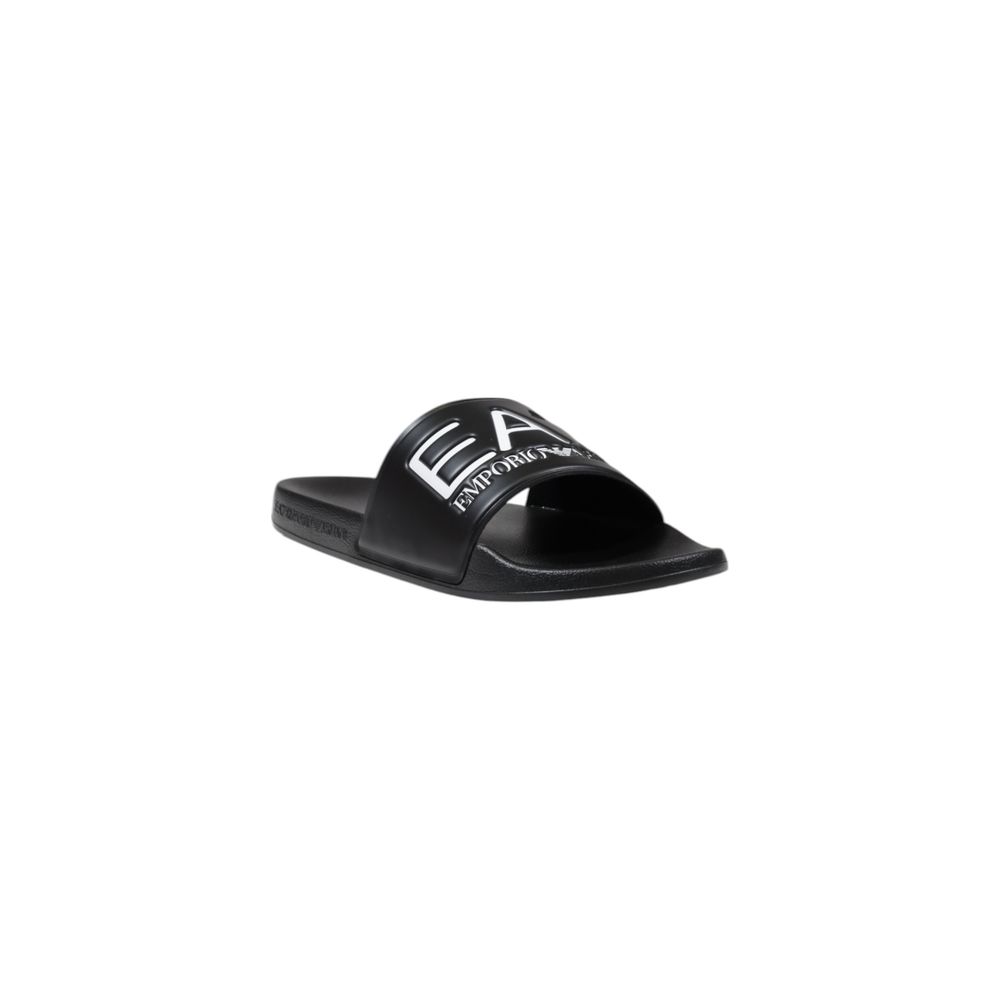 Black And White Pvc Slippers