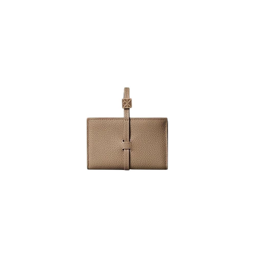 Beige Leather Wallet